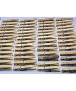(56) Lot Vintage Small 3 1/4&quot; Wood Clothes Pins - $33.69 CAD