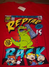 Nickelodeon Rugrats Reptar Dinosaur As Godzilla T-Shirt Small New w/ Tag 1990&#39;s - £15.56 GBP