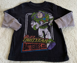 Old Navy Boys Toy Story Black Buzz Lightyear Long Sleeve Shirt 18 Months 2T - £5.08 GBP