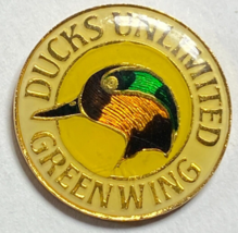 Ducks Unlimited DU Green Wing Enamel Hat Jacket Vest Backpack pin A - £7.65 GBP