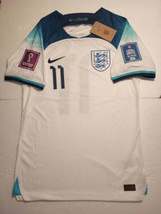 Marcus Rashford England 2022 World Cup Qatar Match Slim White Home Soccer Jersey - £79.92 GBP