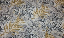 Robert Allen Modern Fern Floral Drapery Cushion Pillow Fabric 3.5 Yard 55&quot;W - £21.55 GBP