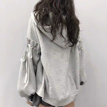 Men sweatshirts oversized cute zip up hoodies preppy style korean fashion female casual thumb200