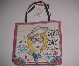 Brighton Stowaway Seas The Day Sailor Beach Tote 14.5&quot; x 15.5&quot; x 8&quot; New NWT - £36.86 GBP