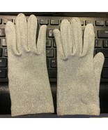 SILVER STRETCH GLOVES, FITS ALL SIZES UP TO 6,  VINTAGE - €6,93 EUR