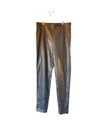 Ann Taylor Black Faux Leather Pants Women’s Medium Ankle Straight Pull-On - €27,38 EUR