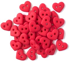 Buttons Galore Tiny Buttons-Red Heart - £11.23 GBP