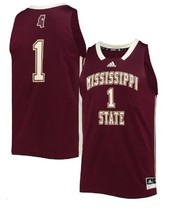 Mississippi State Bulldogs Basketball JERSEY-ADIDAS-RETRO-LG-NWT-RETAIL $90 - £31.95 GBP