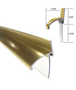 Gordon Glass® Gold Framed Shower Door Replacement Bottom Deflector with Vin - $37.24