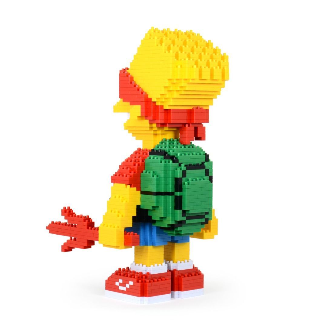 Bart Simpson Brick Sculpture (JEKCA Lego Brick) DIY Kit Item image 4