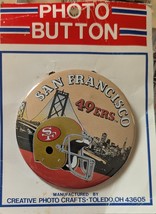 San Francisco 49ers 3&quot; Photo Button PinBack - $7.95