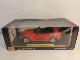 Maisto 1:18 Honda S2000 Scale Diecast Red Convertible Car Model 31879 Sp... - $90.00