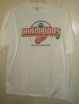 NEW MENS COLLECTIBLE 2008 DETROIT REDWINGS CHAMPIONS NOVELTY T-SHIRT SIZ... - £18.28 GBP