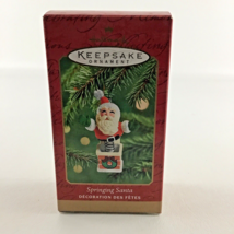 Hallmark Keepsake Christmas Tree Ornament Springing Santa Claus Vintage 2001 - £13.19 GBP