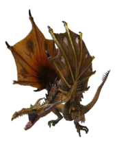 McFarlane Toys Dragons Ser3 Fire Dragon Clan Quest for the Lost King Fig... - £23.21 GBP