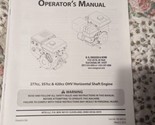 Operator&#39;s Manual 277cc, 357cc &amp; 420 OHV Horizontal Shaft Engine - $9.89