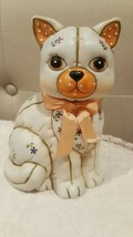 Vintage Geo Z Lefton Cat Figurine 1987 - Porcelain Cat Figurine - £10.57 GBP