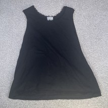 Gold Coast Womens Large Tank Top Black Lace Trimmed Layering Capsule - £6.41 GBP