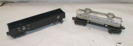 Lot Of 2 Lionel Train Cars - 6462 Gondola &amp; 6465 2 Dome Tank Car - £17.16 GBP