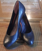 Rockport Women&#39;s Total Motion Arabella Pump Black Leather 3&quot; Heel - £29.60 GBP