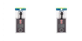 Protege Retro Video Game Controller Luggage Tag Gray / Black 4 x 2.5&quot; Lot of 2 - £11.06 GBP