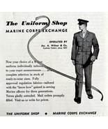 The Uniform Shop Marine Corps Exchange 1958 Advertisement Military DWEE11 - $19.99