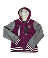 VIGOSS-NWTS - Girls 14 Fuchsia Bird Embroidered  Faux Sherpa Lined Purpl... - $351.27 MXN