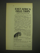 1974 Sierra Club East Africa Field Trips Advertisement - £14.78 GBP