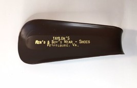 Taylor&#39;s Men&#39;s &amp; Boys Wear Shoes Petersburg, Virginia Advertising Shoe Horn - $16.00