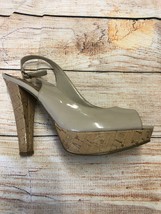 G By Guess Women&#39;s Heels Tan Faux Leather Size 8 - £7.89 GBP