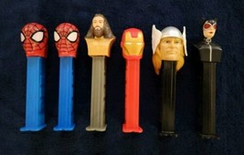 PEZ: MARVEL/JUSTICE LEAGUE SUPERHERO LOT (6) ~ SEE PICS/DESCRIPTIONS FOR... - €3,44 EUR