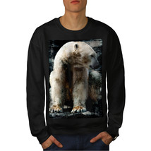 Polar Bear Wild Animal Jumper White Furry Men Sweatshirt - £15.39 GBP