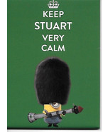 Minions Movie Keep Stuart Very Calm Stuart with Bazooka Refrigerator Mag... - £3.18 GBP