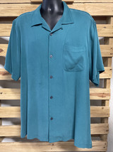 Tommy Bahama Green Short Sleeve Button Down Shirt Men&#39;s Size XL Vacation... - $470.41 MXN