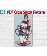 Beauty And The Beast Cross Stitch Pattern / Disney Princess Cross Stitch... - $6.88 CAD