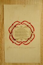 Vintage Paper Love Note Forget Me Not Language of Flowers Poem Poetry - $12.86