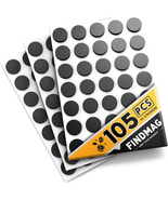 105 Pcs round Magnets with Adhesive Backing, Flexible Self Adhesive Magn... - €8,34 EUR