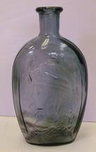 Vintage Liberty Head Eagle Decanter Flask Amethyst Swirl Wheaton - £8.85 GBP