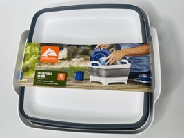 Camping Kitchen Sink Portable Collapsible Basin Ozark Trail Plastic Sili... - $15.12