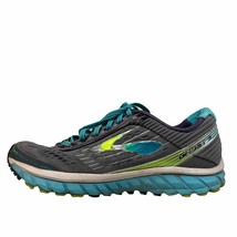 Brooks Ghost 9 Running Shoes Size 9.5 Gray Yellow Blue Lace Up Outdoors Womens - £19.03 GBP