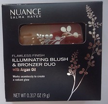 Nuance Salma Hayek Flawless Finish Illuminating Blush &amp; Bronzer Duo with Argan O - £9.20 GBP