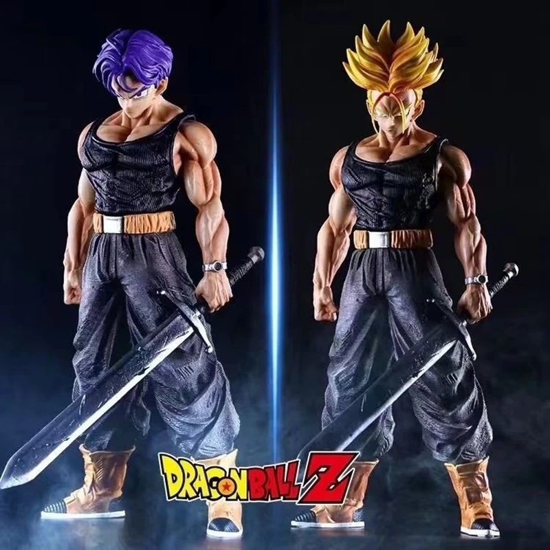 42cm Anime Dragon Ball Z Figures Temple Trunks Action Figure GK Saiyan LC Lege - £23.75 GBP+