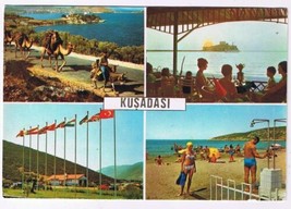 Turkey Postcard Kusadasi Views From the City Multi View - £1.70 GBP