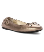 Women MICHAEL Michael Kors Melody Ballet, Sizes 6-10 Nickel Metallic Lea... - £71.90 GBP