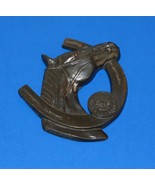 Souvenir-Antique/Vintage Cast Iron Horsehead With Horseshoe Souvenir - $22.50