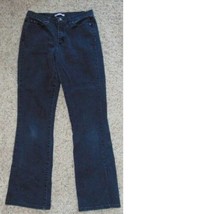 Womens Jeans Lee Relaxed Bootcut Leg Black Wash Midrise Stretch Casual Tall-10L - $21.78