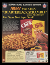 1984 NFL Super Bowl Chex Snack Mix Recipe Circular Coupon Advertisement - $18.95