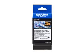 Brother Genuine TZESL251 24mm (0.94in) Black Print on White Self-Laminat... - $30.32