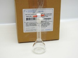 12/pcs VWR Volumetric Flask Clear Glass, Wide Neck Unserialized 51x130 mm, 50 ml - £161.83 GBP