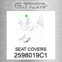 2598019C1 Seat Covers Fits International Truck (New Oem) - £147.36 GBP